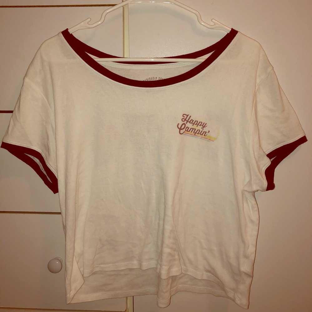 White crop top